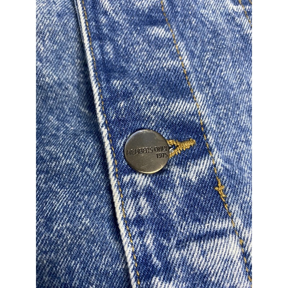 Members‎ Only X Nickelodeon Denim Jacket / Men's Size Medium - Picture 3 of 4